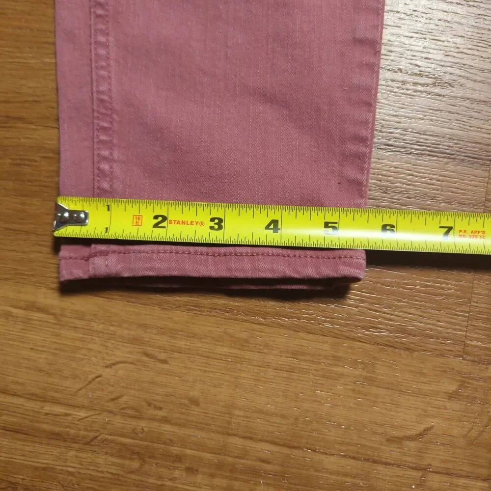 Fat Face Pants Womens UK 14 US 10 Pink Chino Khakis Skinny Tall Slim Casual